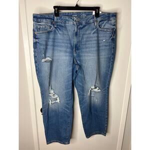Old Navy Women's High-Rise O.G. Straight Ankle Jeans Blue NEW ~ Size 22